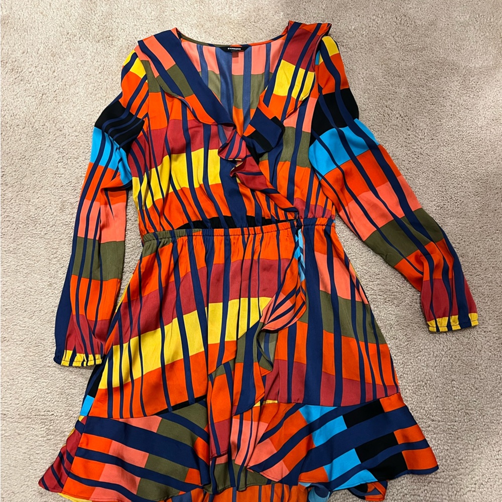 Express color block dress